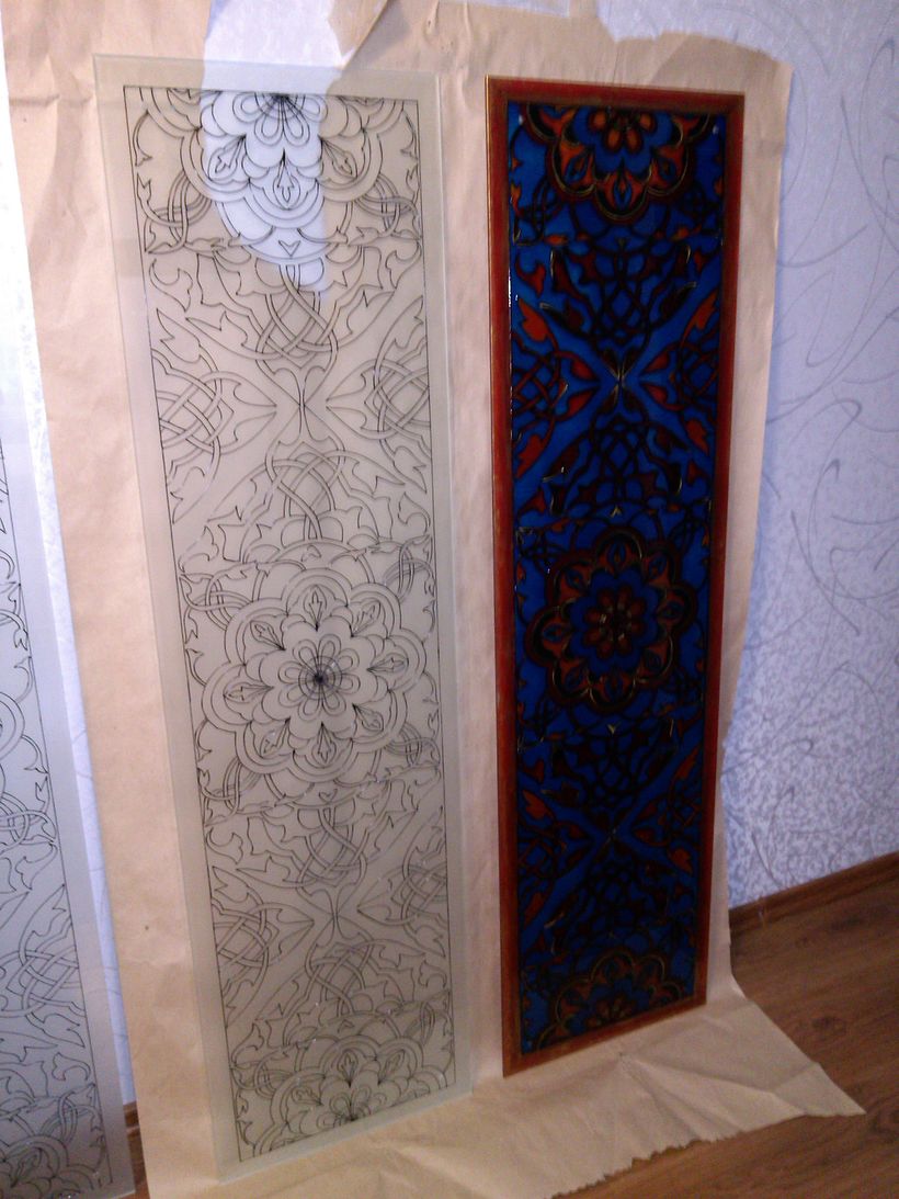 Vitrales pintados de chaijná "Chilim", Riazán (Rusia)  37