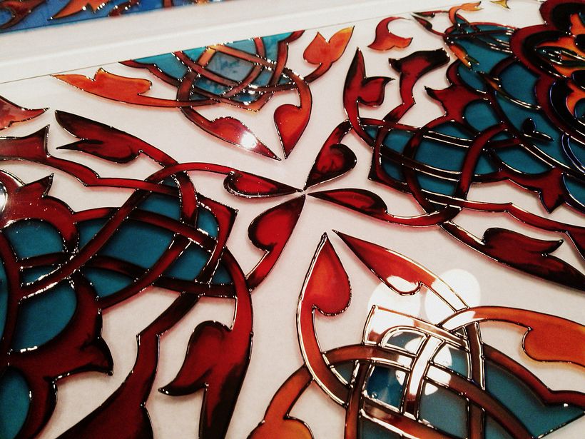 Vitrales pintados de chaijná "Chilim", Riazán (Rusia)  42