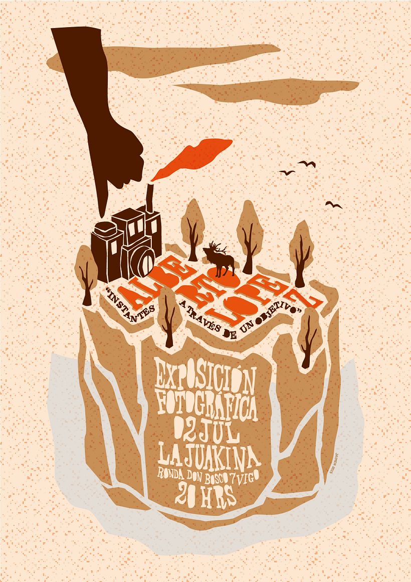 Cartel para exposición fotográfica.  -1