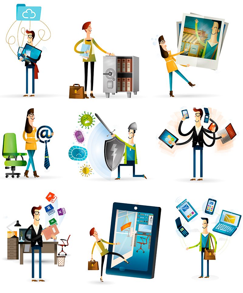 Movistar Ilustraciones - Ilustración tradicional