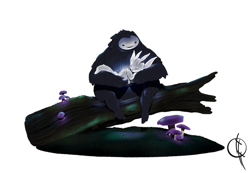 Ori and the Blind Forest 3D modeling  1