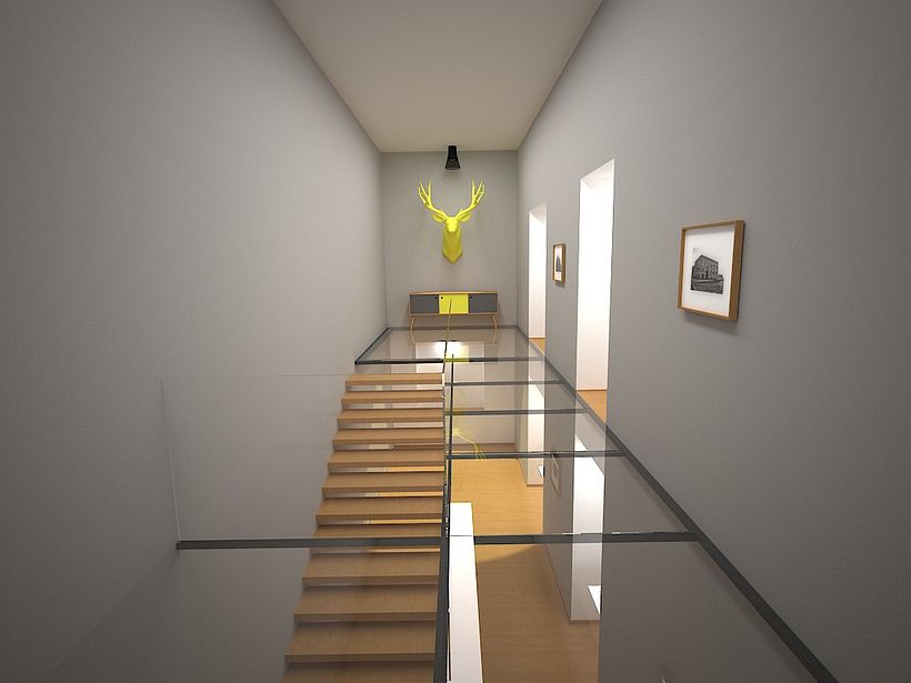 Interior realizado en 3D max - vray - 3D