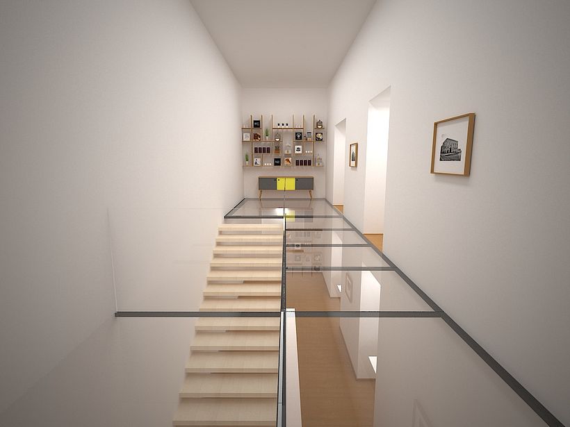 Interior realizado en 3D max - vray - 3D