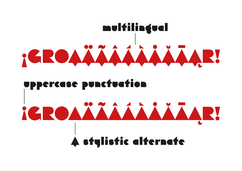 Eutopia, eine freie geometrische Schriftart 3