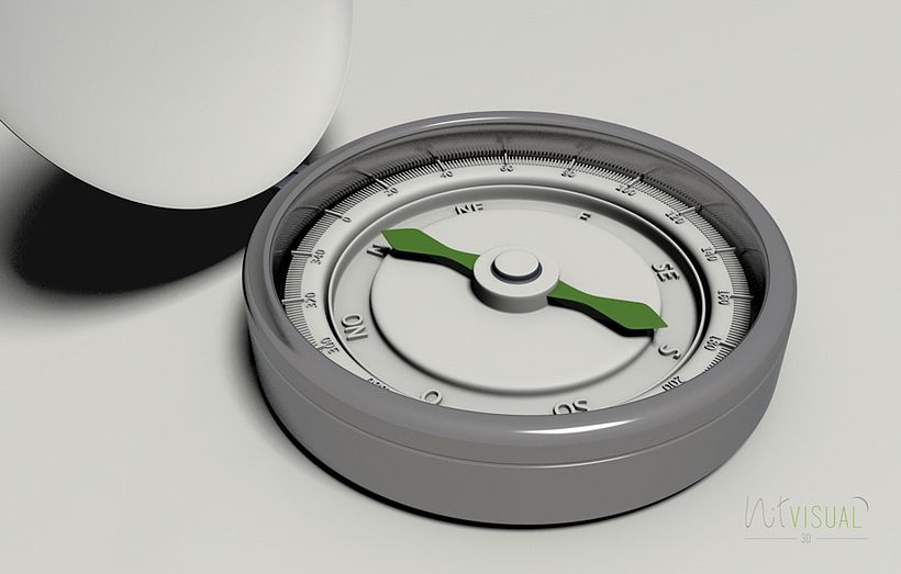 Brújula y banco 3D 1