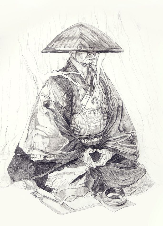 Zazen - Ilustrație tradițională