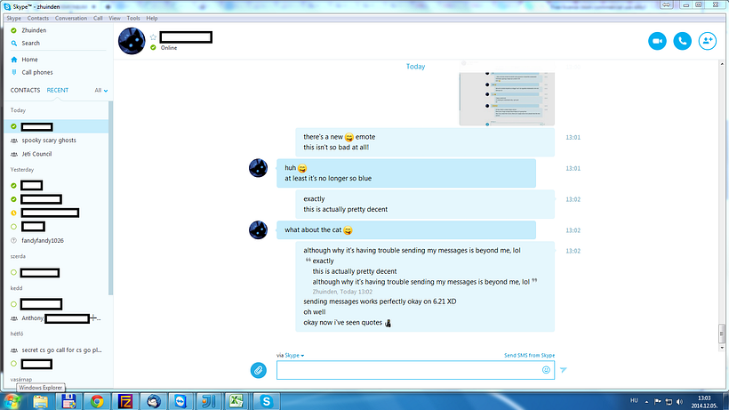 Como segmentar por campos asi como en el Skype? 1