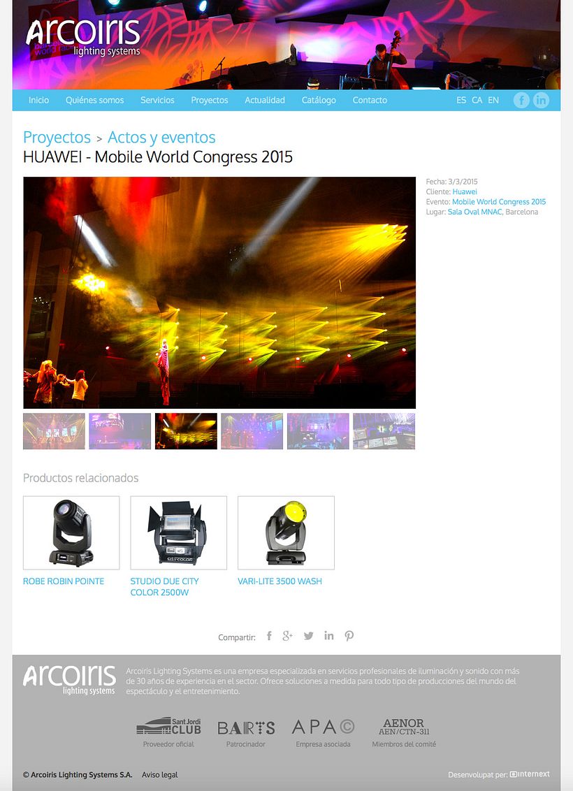 Web Arcoiris Lighting Systems 2