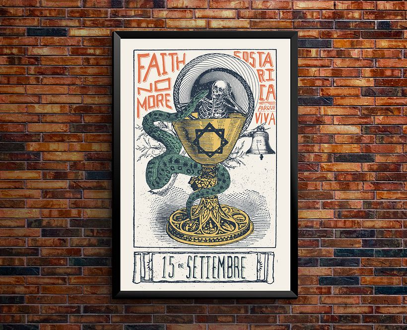 Afiche para Faith no more en Costa Rica 0