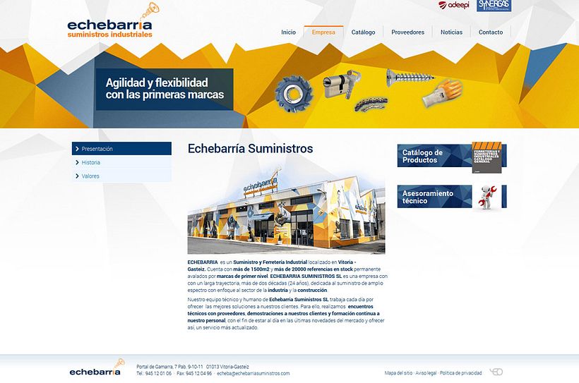 echebarriasuministros.com - Diseño