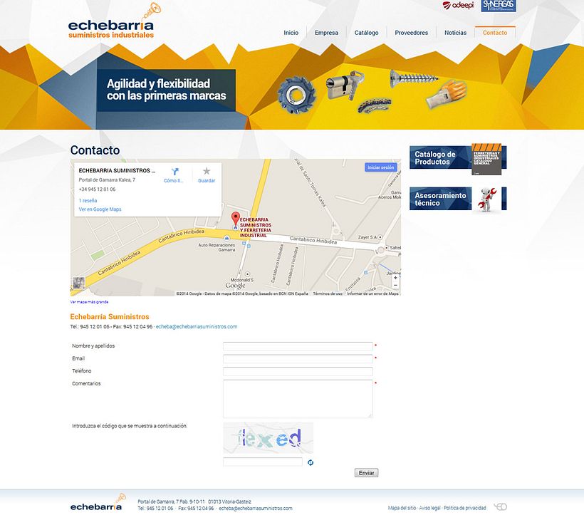 echebarriasuministros.com - Diseño