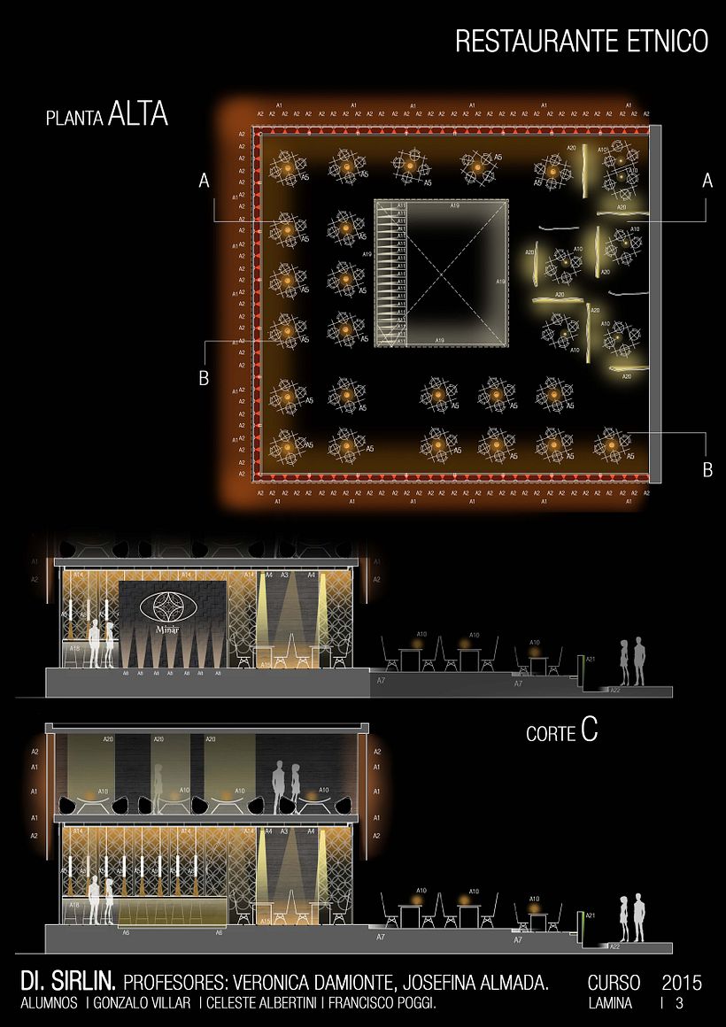 Restaurant tematico - Diseño Iluminacion Catedra Sirlin 2