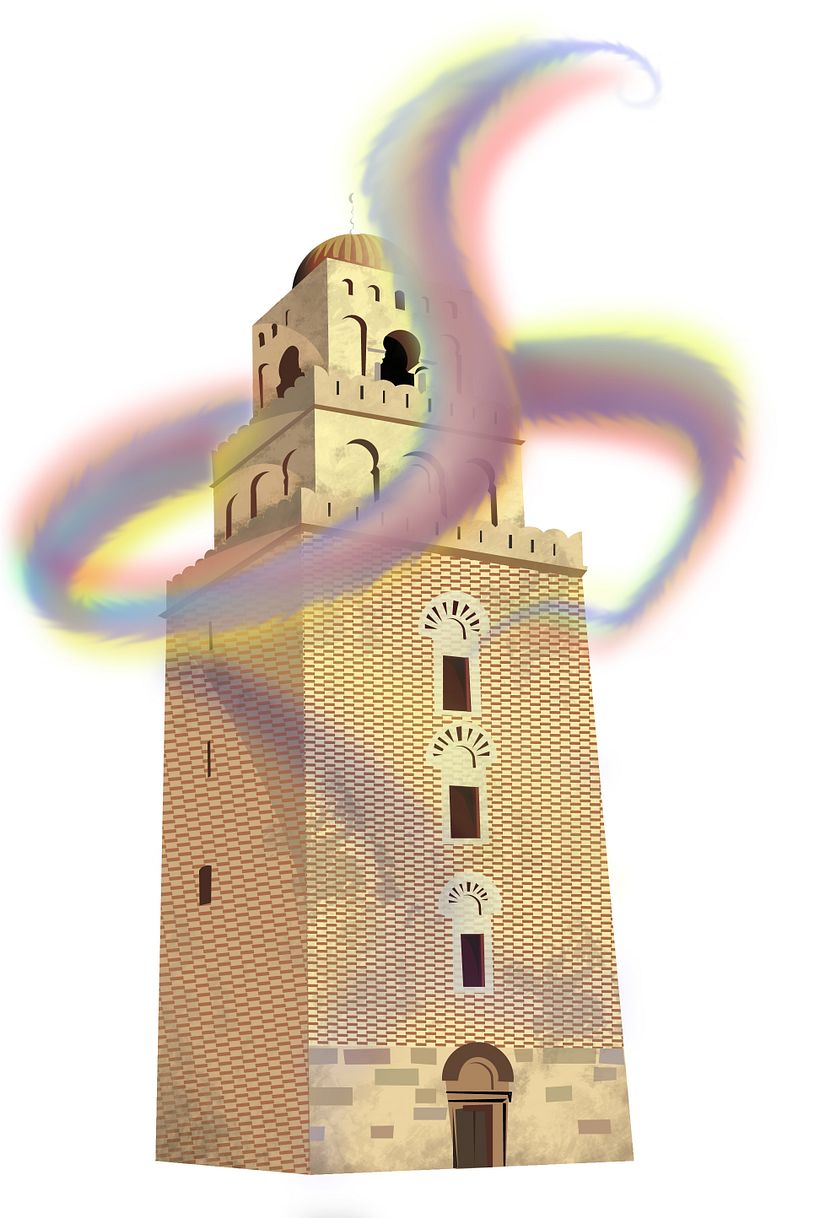 Vectorizado de torre árabe 0