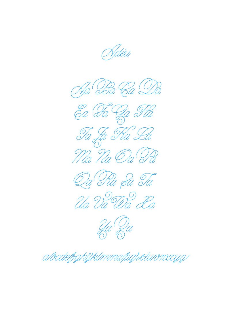 Adéu - Typography