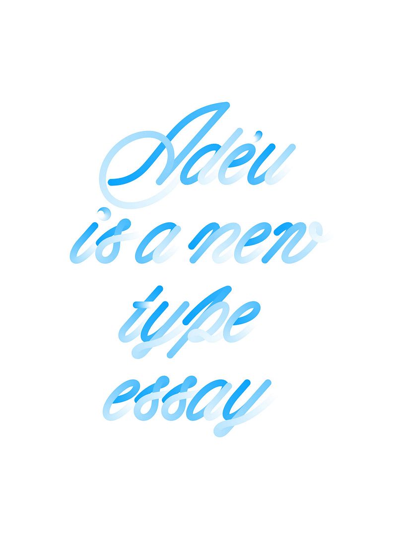 Adéu - Typography