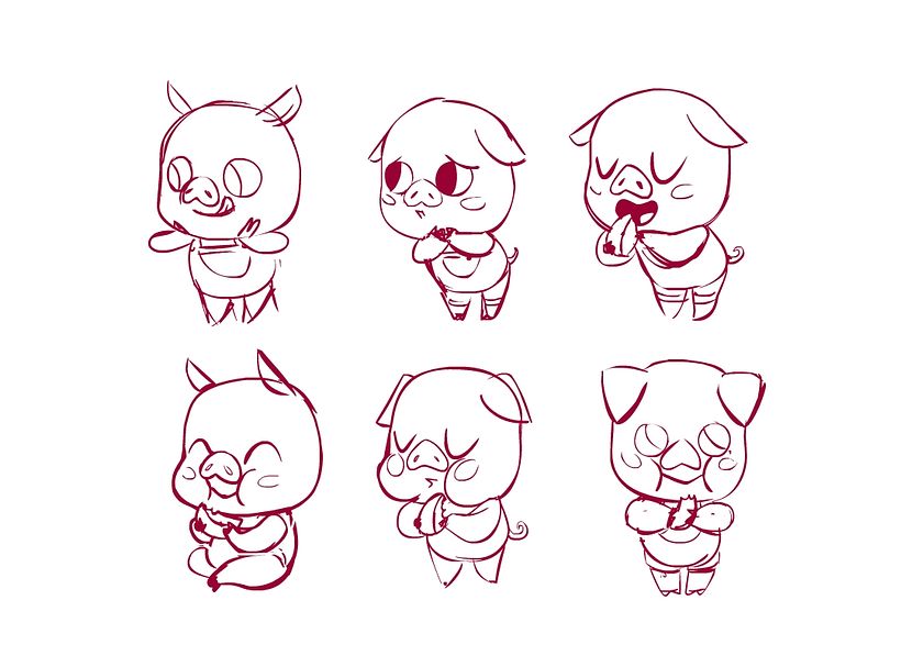 Character Design- 3 Little Pigs 2