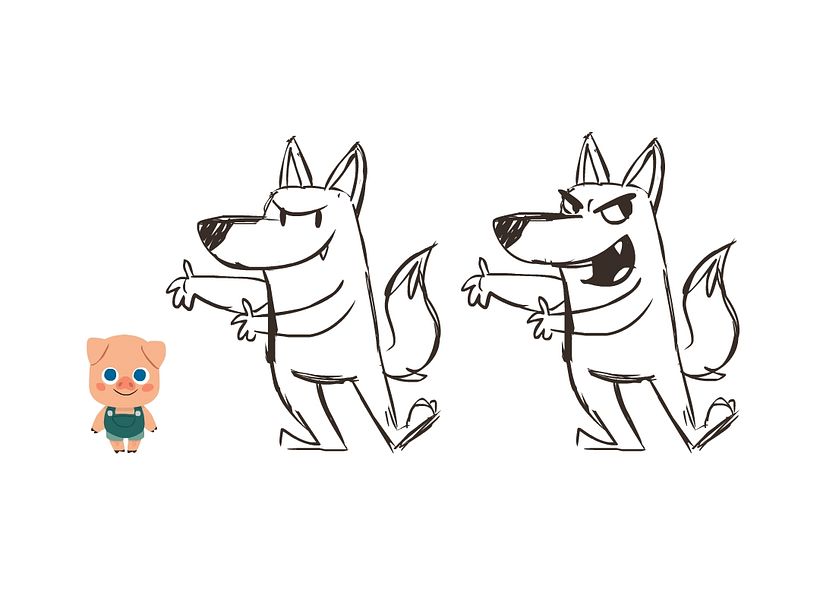 Character Design- 3 Little Pigs 5