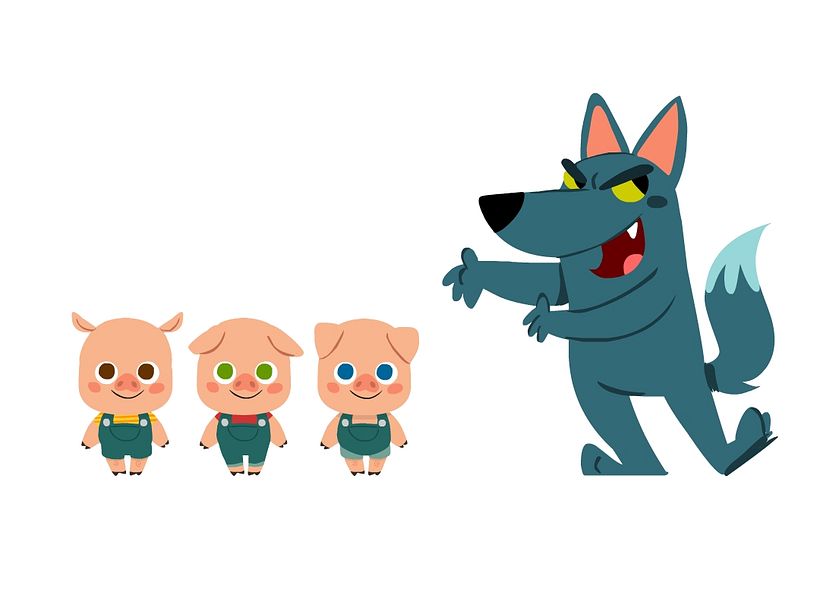 Character Design- 3 Little Pigs 8
