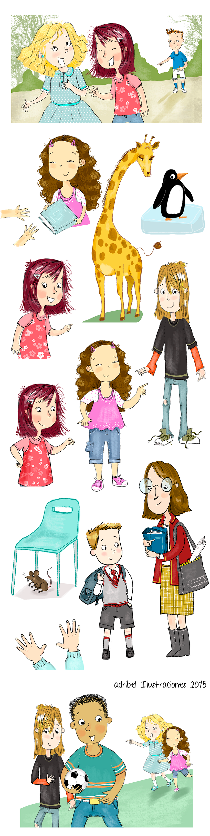 Callan Method, ilustraciones libro de texto 1