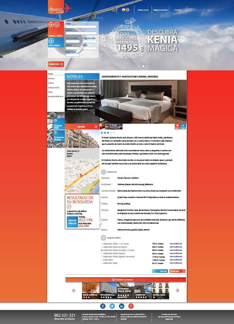 Web Agualuz Viajes 4