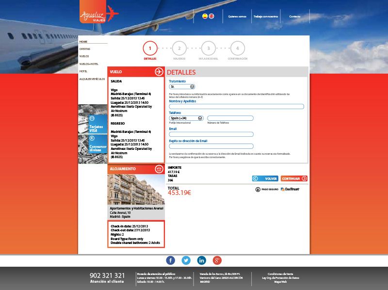 Web Agualuz Viajes 5