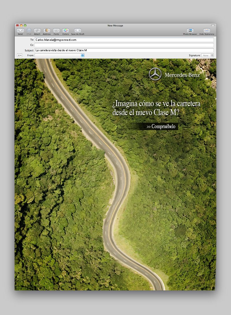 Mercedes-Benz. Email con scroll automático. - Advertising