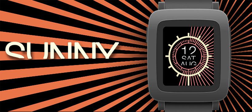 SUNNY. Pebble watchface 5