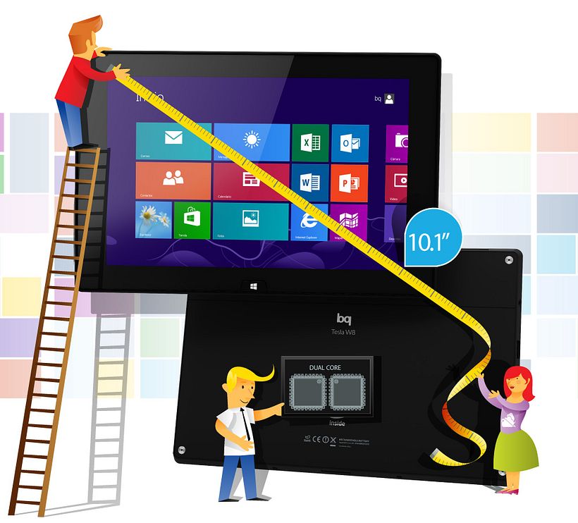bq Tesla W8 | Ficha de producto - Design