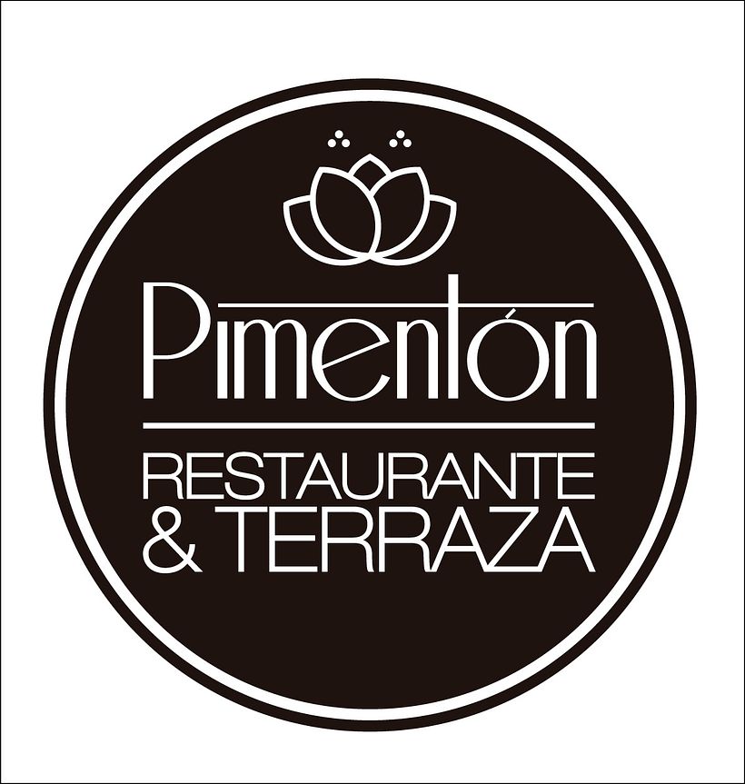Identidad corporativa Restaurante Pimentón. Logos y cartelería 5