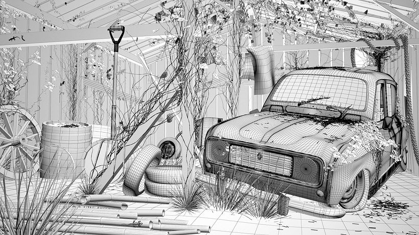 Renault 4L abandonado 2