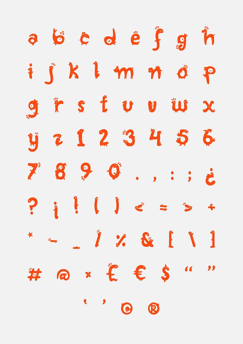 Glyphers - a playful new font 1