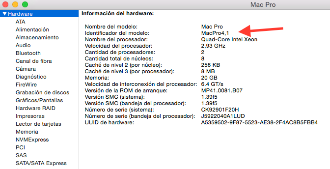 versiones de Mac 1