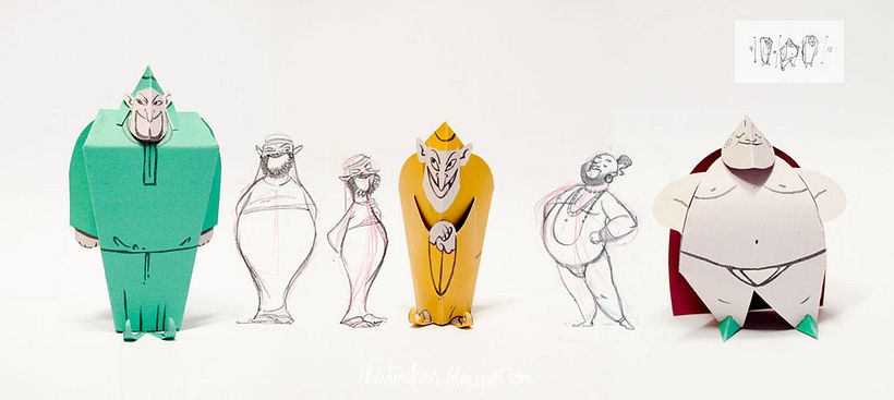 El traje nuevo del Emperador_paper toys 9