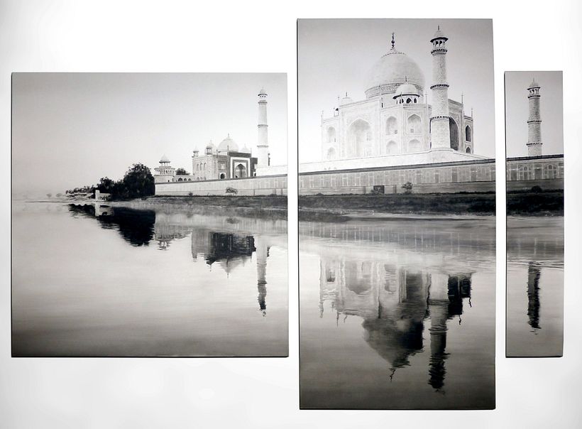 Tríptico "Taj Mahal" -1