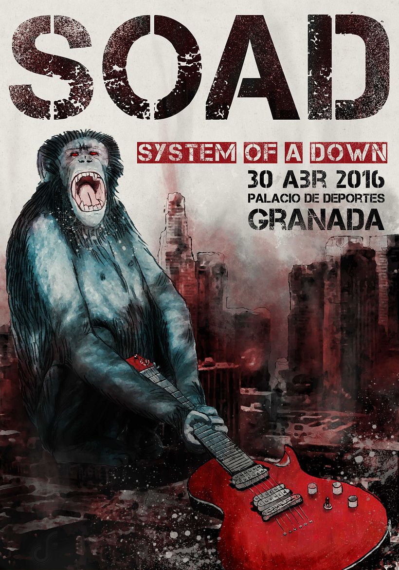 Cartel de concierto. SOAD 0