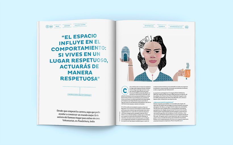 BuenaVida magazine Look & Feel  - Editorial Design