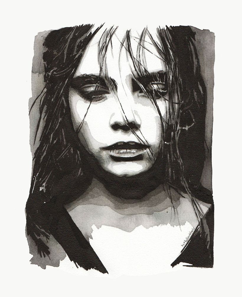 "Don't turn this all to ashes" (Portrait of cara delevingne) -1