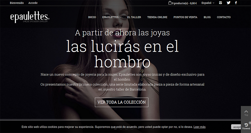 epaulettes.es - Web design