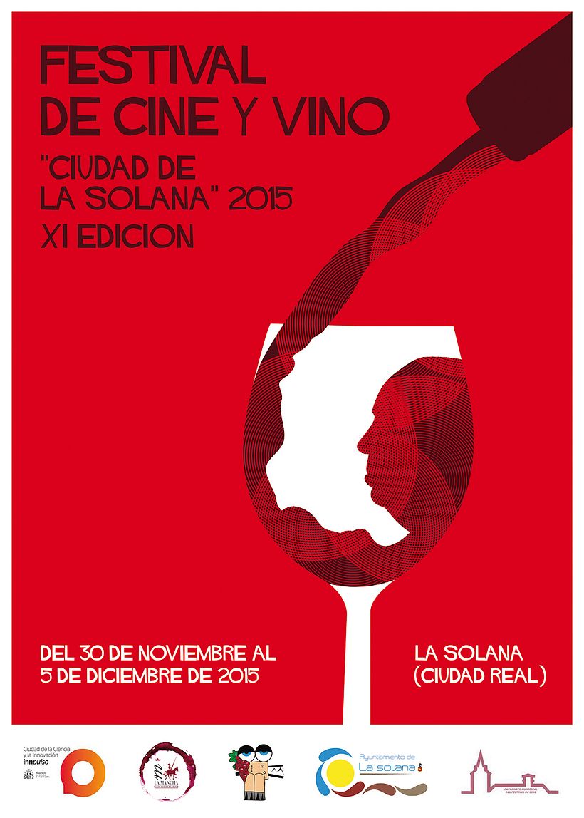CARTEL - Festival de Cine y Vino La Solana 2015 | Domestika