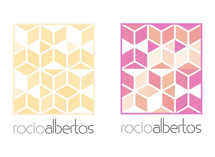Mi Proyecto del curso Motion graphics y diseño generativo - Logotipo Rocío Albertos 2
