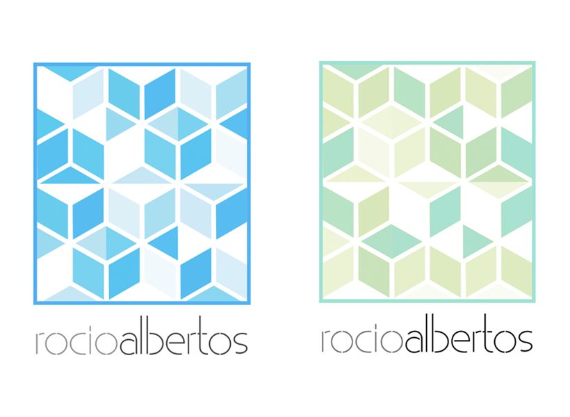 Mi Proyecto del curso Motion graphics y diseño generativo - Logotipo Rocío Albertos 3