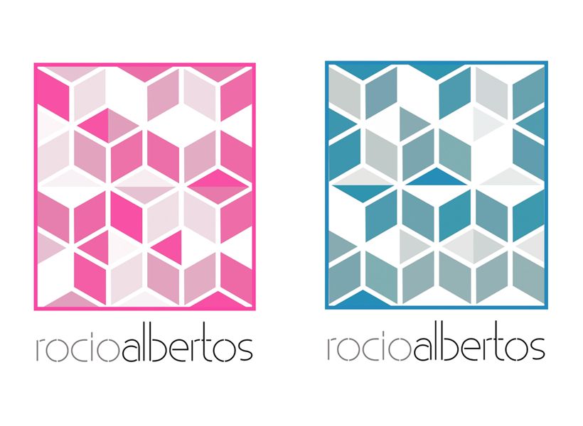 Mi Proyecto del curso Motion graphics y diseño generativo - Logotipo Rocío Albertos 4