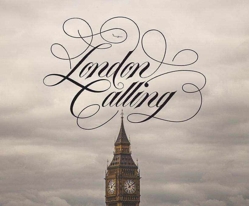 London Calling – Hand Lettering. - Grafisch ontwerp