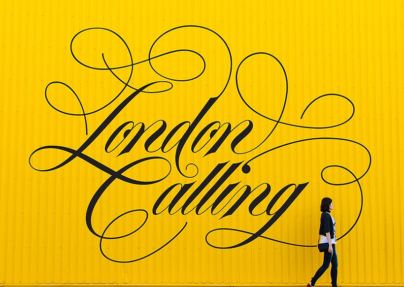 London Calling – Hand Lettering. - Grafisch ontwerp