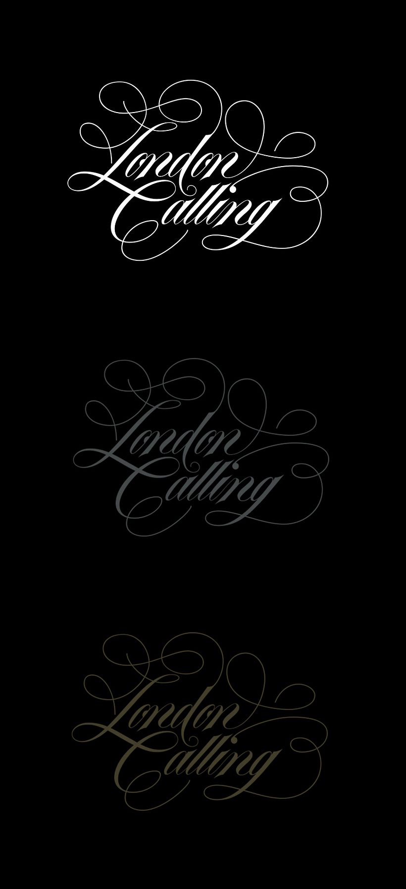 London Calling – Hand Lettering. - Grafisch ontwerp