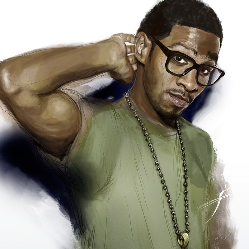 Kid Cudi. Retrato digital. Proyecto personal. 0