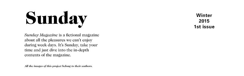 Sunday Mag | Editorial Design 0