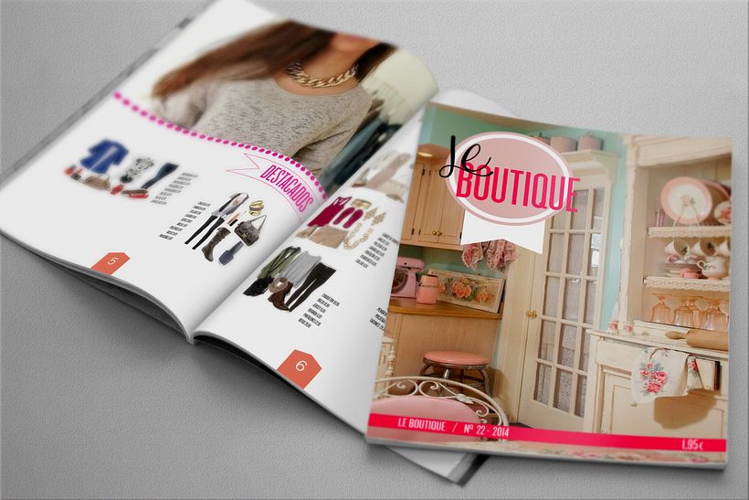 Diseño revista. LE BOUTIQUE 3