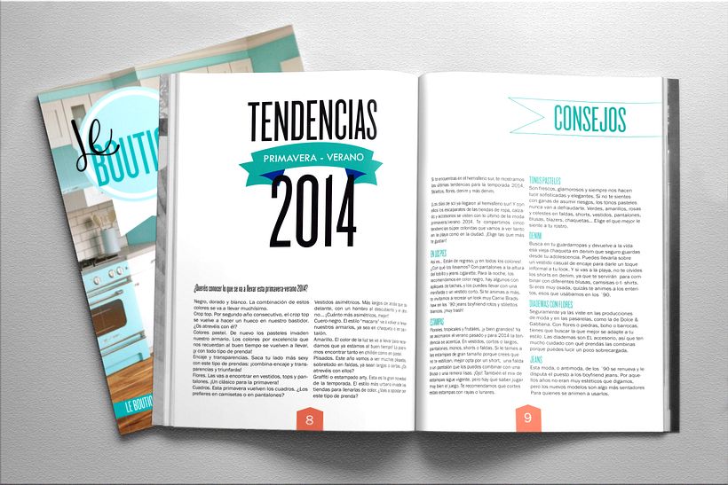 Diseño revista. LE BOUTIQUE 1