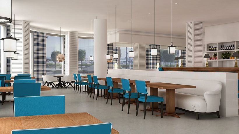 Renders Interiores Hotel Bahía. Santander 2